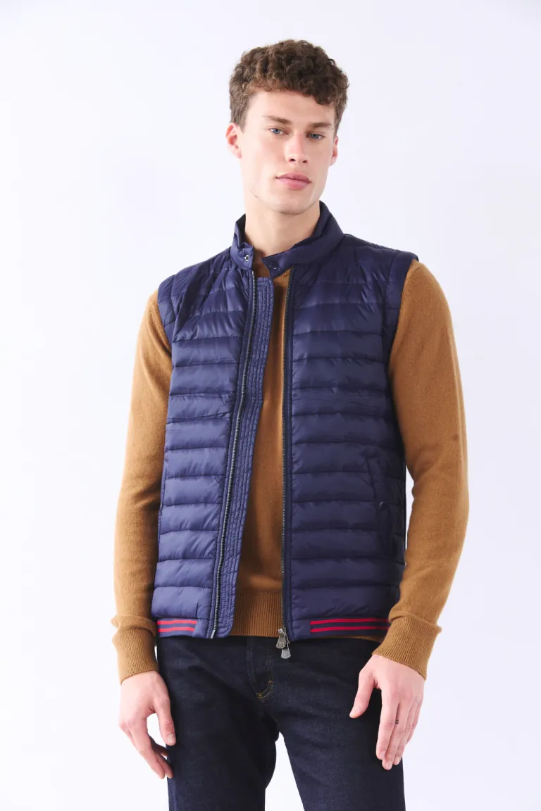 Chaleco acolchado sin mangas con cierre frontal y bolsillos laterales para hombre de Bensimon en Abrigos y Camperas para argentina