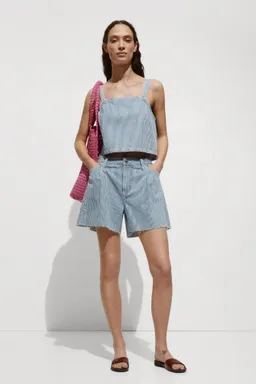 Crop top vaquero de Mango en Tops para argentina