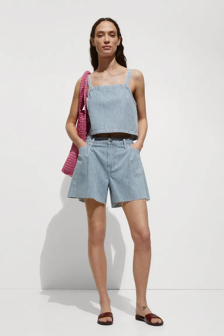 Crop top vaquero de Mango en Tops para argentina