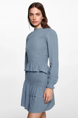Blusa fluida fruncida de Mango Teen en Blusas para argentina