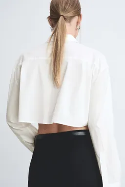 Camisa algodón crop de Mango en Camisas para argentina