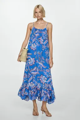 Vestido largo estampado floral de Mango en Vestidos para argentina