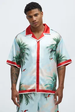 Camisa estampado flamencos cubano de Fashion Nova en Camisas para argentina