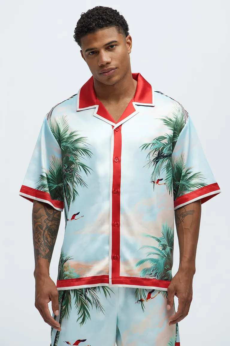 Camisa estampado flamencos cubano de Fashion Nova en Camisas para argentina