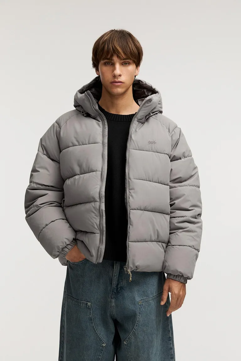 Campera acolchada capucha de Pull&Bear en Abrigos y Camperas para argentina