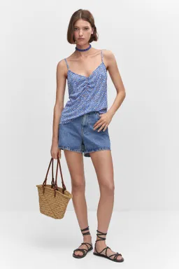 Top fruncido estampado de Mango en Tops para argentina