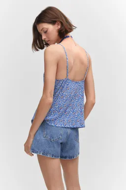 Top fruncido estampado de Mango en Tops para argentina