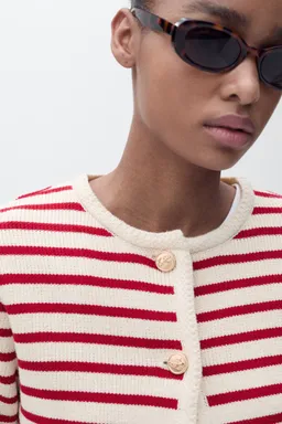 Cárdigan punto rayas de Mango en Buzos y Sweaters para argentina