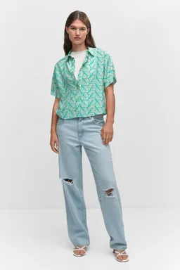 Camisa estampada con botones de Mango en Camisas para argentina