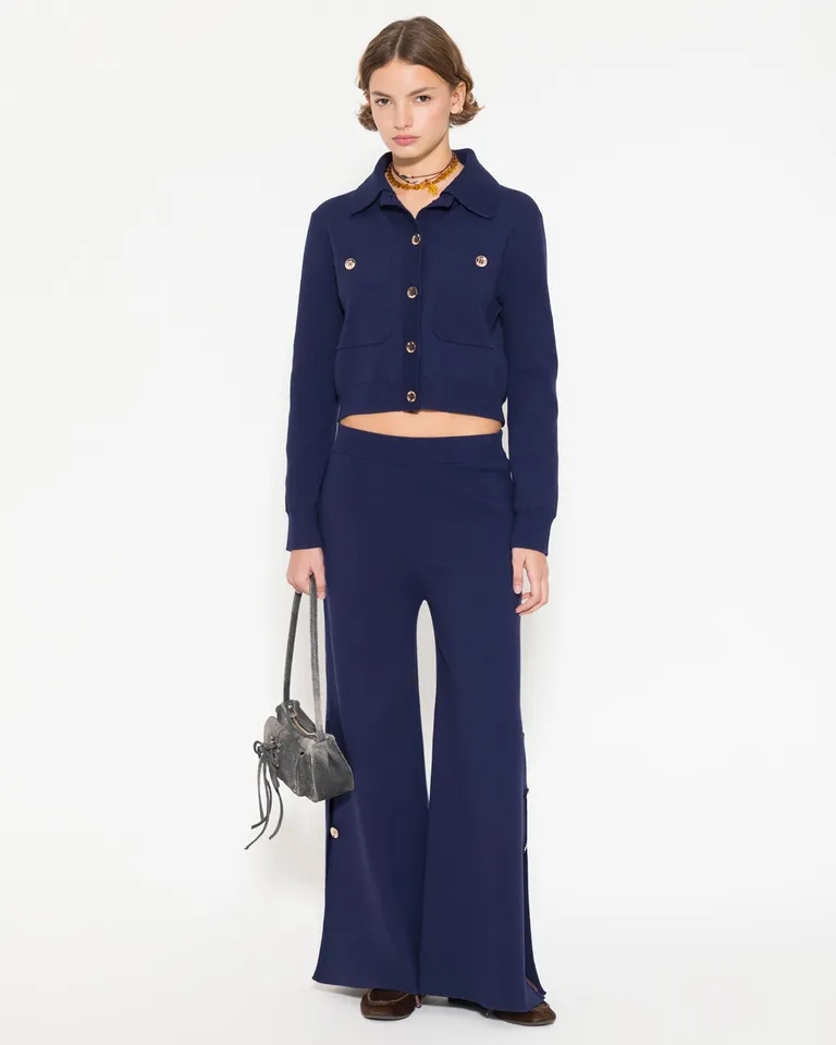 Pantalón de corte recto y largo hasta los tobillos, diseño versátil para mujer de Jazmin Chebar en Pantalones para argentina