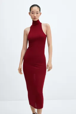Vestido midi cuello alto de Mango en Vestidos para argentina