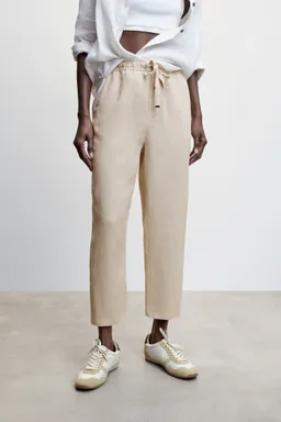 Pantalón lino de Mango en Pantalones para argentina