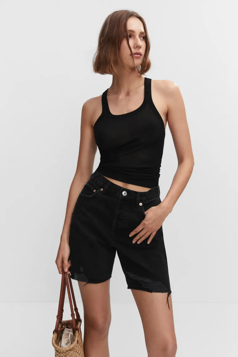 Bermudas jean rotas de Mango en Shorts para argentina