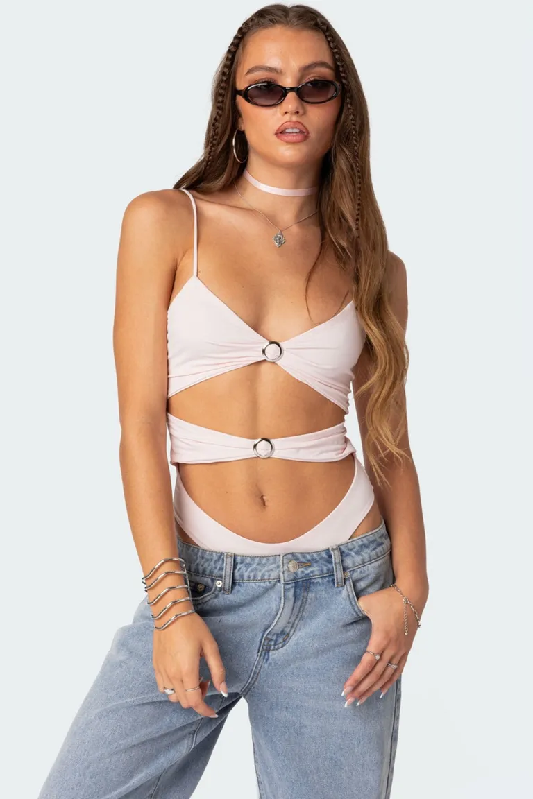 Body con aberturas amethyst de Edikted en Bodies para argentina