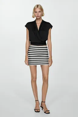 Blusa cruzada sin mangas de Mango en Blusas para argentina