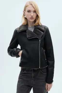 Campera doble faz símil cuero de Mango en Chaquetas para argentina