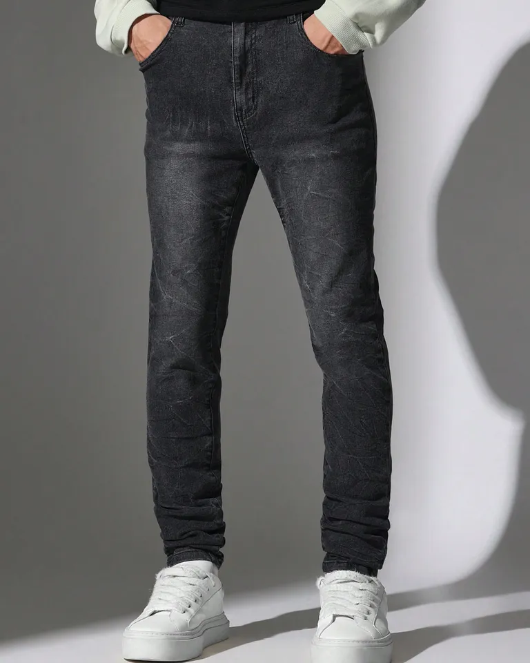 Vaqueros premium ajustados desgastados denim de Sumwon en Pantalones para argentina