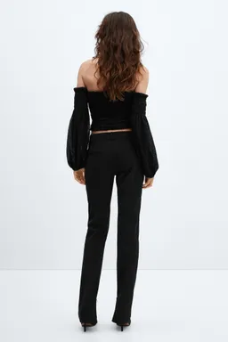 Blusa lúrex hombros descubiertos de Mango en Blusas para argentina
