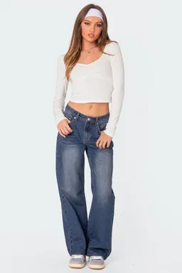 Nat top fruncido cuello de Edikted en Tops para argentina
