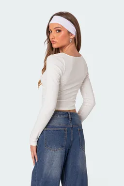 Nat top fruncido cuello de Edikted en Tops para argentina