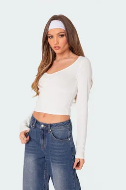 Nat top fruncido cuello de Edikted en Tops para argentina