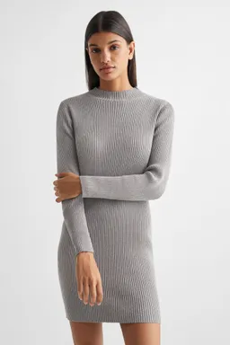 Vestido canalé lurex de Mango Teen en Vestidos para argentina