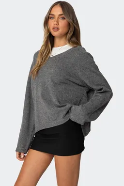 Sweater oversized cuello martha de Edikted en Buzos y Sweaters para argentina