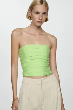 Top crop drapeado de Mango en Tops para argentina