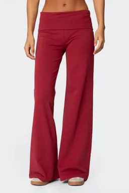 Pantalón pierna ancha doblez de Edikted en Pantalones para argentina