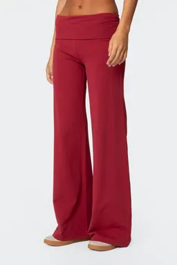Pantalón pierna ancha doblez de Edikted en Pantalones para argentina