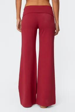 Pantalón pierna ancha doblez de Edikted en Pantalones para argentina