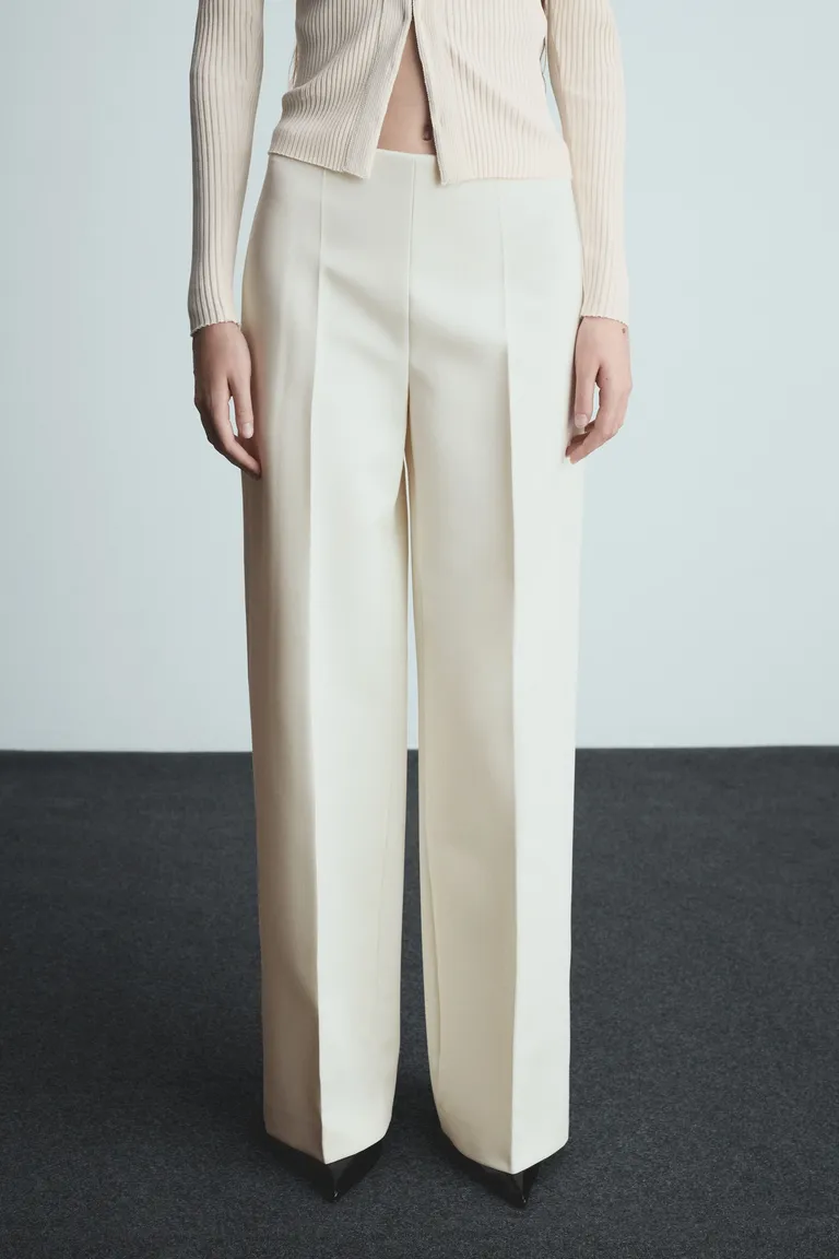 Pantalón pinzas wideleg de Mango en Pantalones para argentina