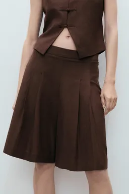 Bermudas traje mezcla lino de Mango en Faldas para argentina