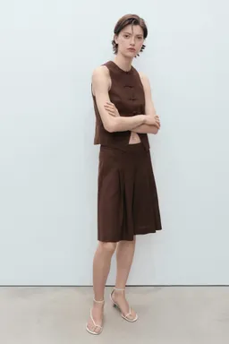 Bermudas traje mezcla lino de Mango en Faldas para argentina