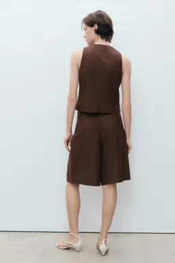 Bermudas traje mezcla lino de Mango en Faldas para argentina