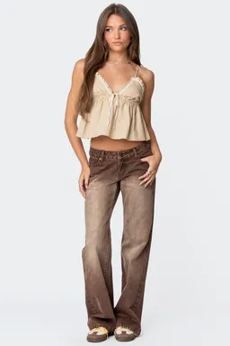 Top babydoll lino claire de Edikted en Tops para argentina