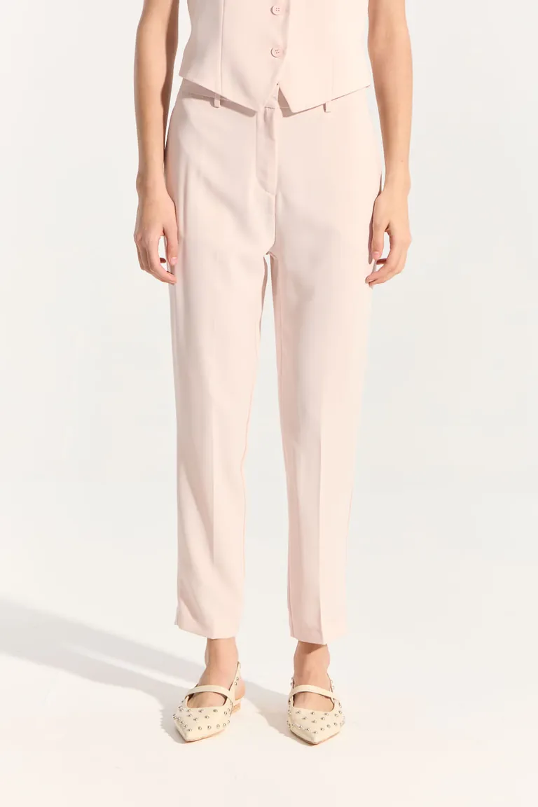 Pantalón sastrero slim fit de tiro medio con bolsillos laterales y largo al tobillo de Portsaid en Pantalones para argentina