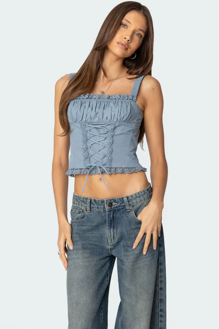 Corset juliet con cordones de Edikted en Tops para argentina