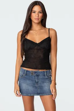 Musculosa angelina encaje de Edikted en Tops para argentina