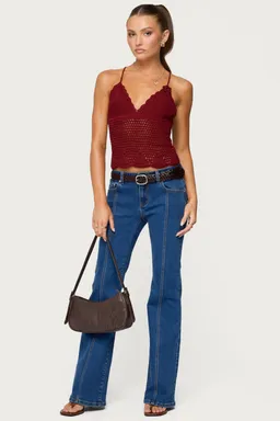Top delila crochet escote de Edikted en Tops para argentina