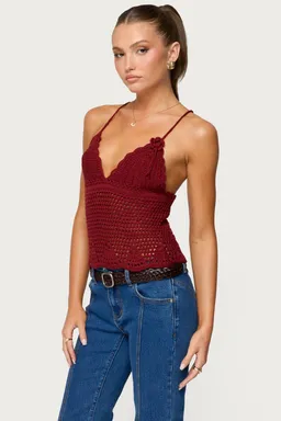 Top delila crochet escote de Edikted en Tops para argentina