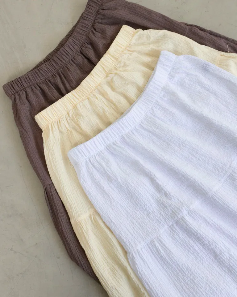 Falda midi de tiro alto con volantes en el dobladillo de Sky en Faldas para argentina