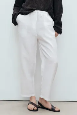 Pantalón recto lino de Mango en Pantalones para argentina