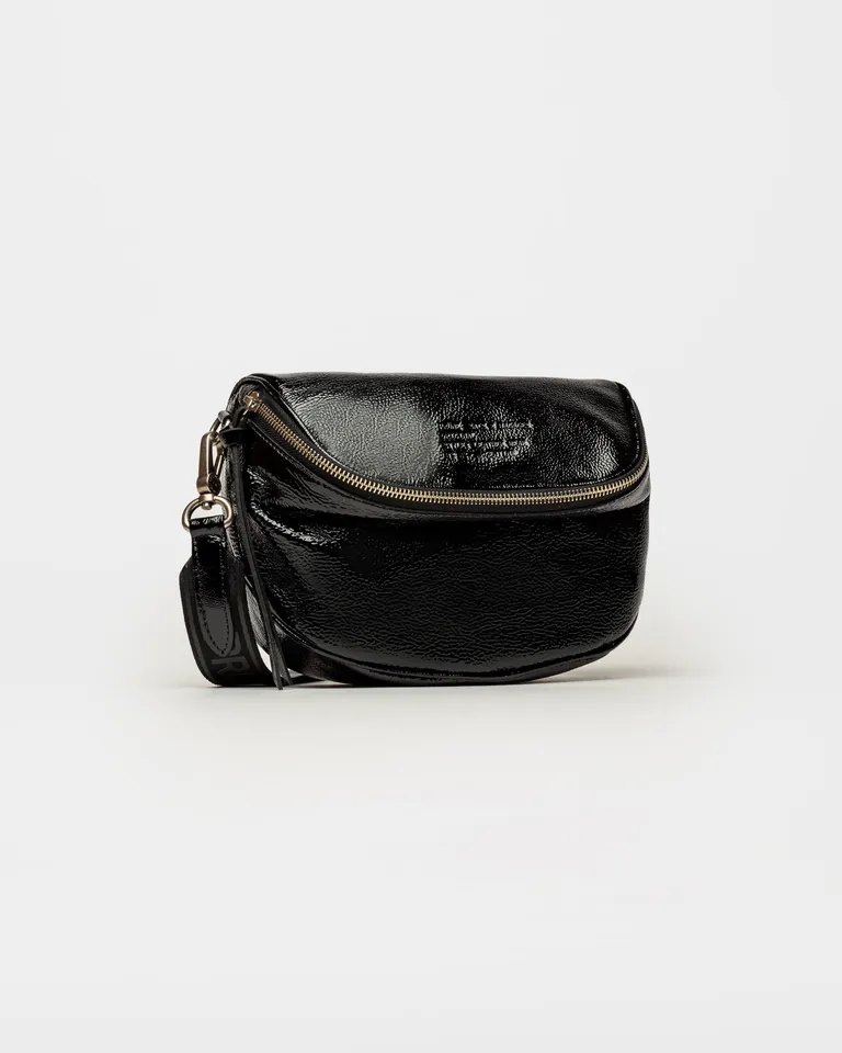 Bolso bandolera de cuero charol arrugado para uso diario y casual de Prüne en Bolsos y Carteras para argentina