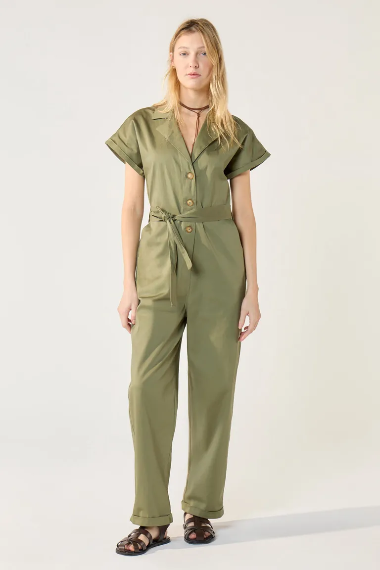 Mono de algodón de corte recto con acceso delantero y lazo de Cuesta Blanca en Monos para argentina