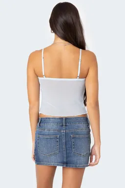 Musculosa serafina malla traslúcida de Edikted en Tops para argentina