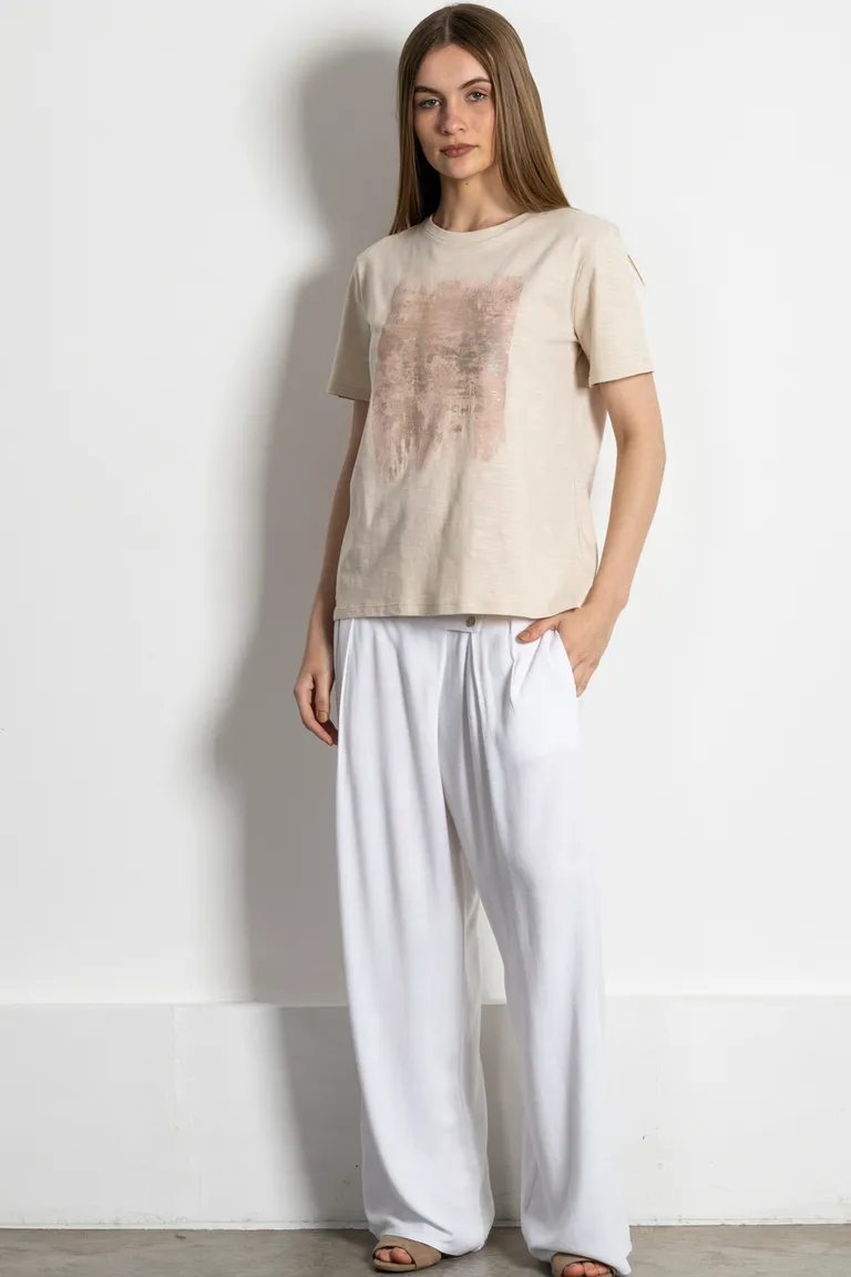 Remera de algodón con estampado delantero para mujer de Kill en Remeras para argentina