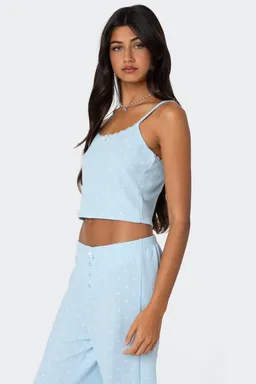 Musculosa gofre estampado floral de Edikted en Tops para argentina