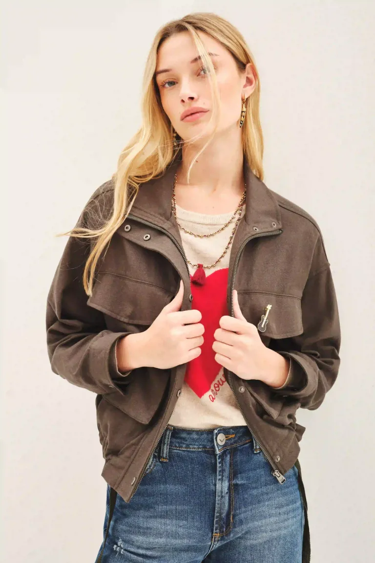 Chaqueta amplia de lino con ajustes en la cintura y detalles en la solapa de Rapsodia en Chaquetas para argentina