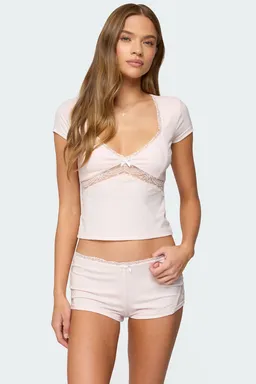 Top arcadia cuello encaje de Edikted en Pijamas y Sleepwear para argentina